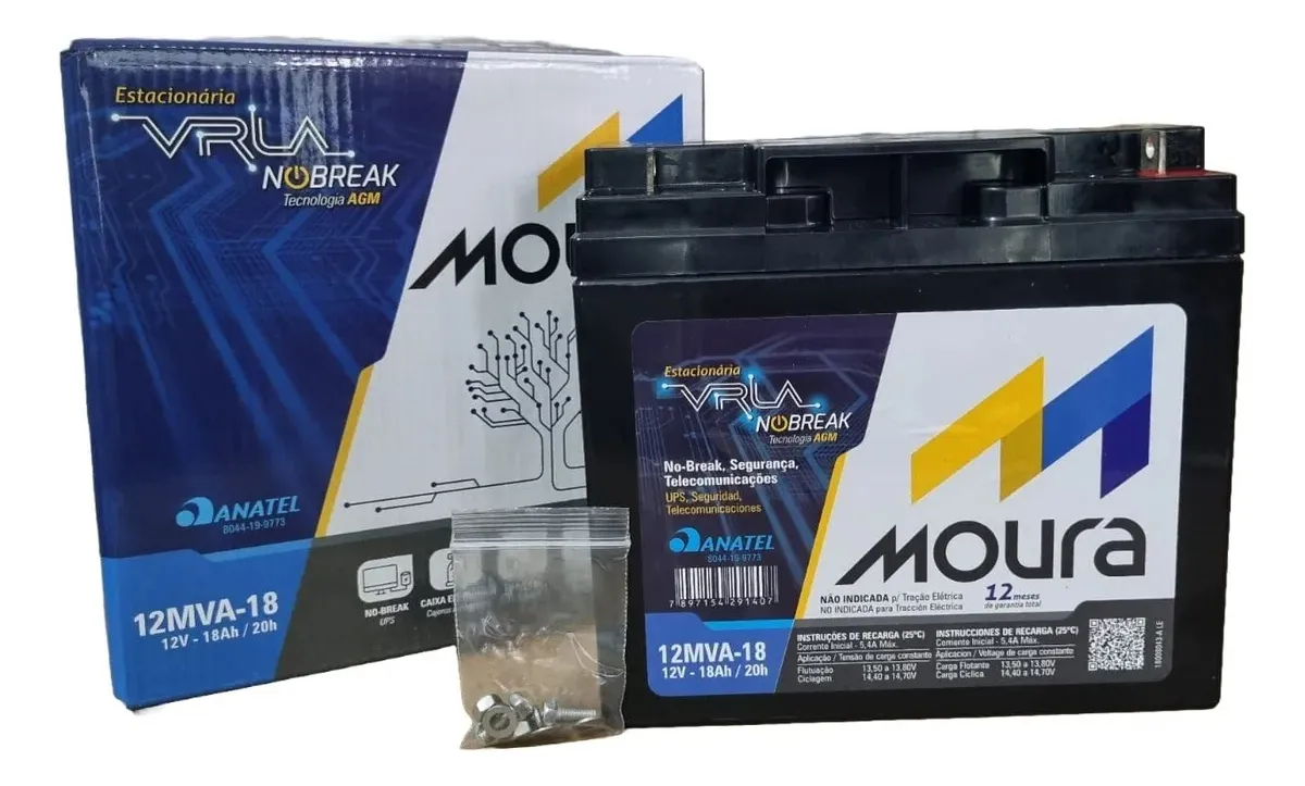 MOURA BATERIA VRLA 12MVA-18AH com casco